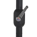 Parasol d'extérieur avec poteau en aluminium terre cuite