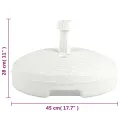 Socle de parasol rempli de sable/d'eau 20 L Plastique rotin