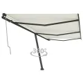 Auvent automatique sur pied 600x350 cm Crème