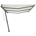 Auvent automatique sur pied 600x350 cm Crème