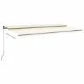 Auvent automatique sur pied 600x350 cm Crème