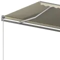 Auvent automatique sur pied 600x350 cm Crème