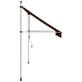 Auvent manuel rétractable 250 cm Orange et marron
