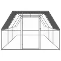 Poulailler d'extérieur 3x8x2 m Acier galvanisé