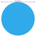Couverture de piscine Bleu 210 cm PE