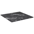 Dessus de table noir 30x30 cm 6 mm verre trempé design marbre