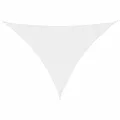 Voile de parasol tissu oxford triangulaire 3x4x5 m blanc