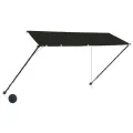 Auvent rétractable avec LED 300x150 cm Anthracite