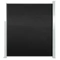 Auvent latéral rétractable 160 x 500 cm Noir