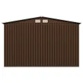 Abri de stockage pour jardin Marron 257x205x178 cm Acier