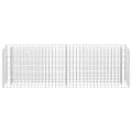 Lit surélevé à gabion Acier galvanisé 180x30x60 cm