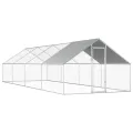 Poulailler d'extérieur 2,75 x 8 x 1,92 m Acier galvanisé