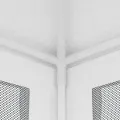 Tente de réception 4 parois latérales en maille 2,5x2,5 m Blanc
