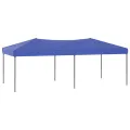 Tente de réception pliable Bleu 3x6 m