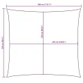 Voile de parasol tissu oxford rectangulaire 2,5x3 m blanc