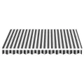 Tissu de remplacement pour auvent Anthracite et blanc 3x2,5 m