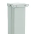 Auvent latéral rétractable de patio 100x300 cm Gris