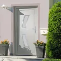 Porte d'entrée Blanc 88x200 cm PVC