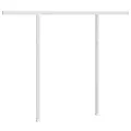 Jeu de poteaux d'auvent blanc 300x245 cm fer