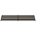 Auvent de porte Noir 200x75 cm PC