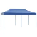 Tente de réception pliable bleue 3 x 6 m