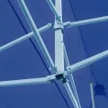 Tente de réception pliable bleue 3 x 6 m
