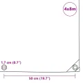 Bâche 650 g / m² 4x8 m Gris