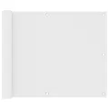 Écran de balcon Blanc 75x500 cm Tissu Oxford