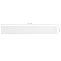 Écran de balcon Blanc 75x500 cm Tissu Oxford