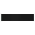 Auvent latéral rétractable de patio 140x600 cm Noir