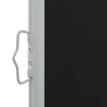 Auvent latéral rétractable de patio 100 x 300 cm Noir