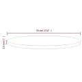 Dessus de table Ø70x2,5 cm Bois de pin massif