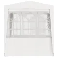 Tente de réception avec parois latérales 2x2 m Blanc 90 g/m²