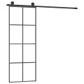 Porte coulissante avec kit de quincaillerie 76x205 cm Verre ESG