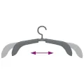 Cintres extensibles 5 pcs Gris