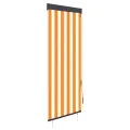 Store roulant d'extérieur 60x250 cm Blanc et orange