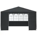 Tente de réception et parois latérales 4x4 m Anthracite 90 g/m²