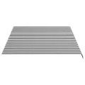 Tissu de remplacement pour auvent Anthracite et blanc 4x3 m