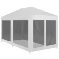 Tente de réception avec 6 parois en maille 4 x 3 m