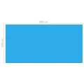Couverture de piscine Bleu 488 x 244 cm PE