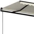 Auvent rétractable automatique 500x350 cm Crème