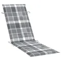 Chaise longue de jardin avec table et coussin Bois d'acacia