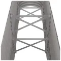 Lit surélevé de jardin Acier enduit de poudre 260x40x68 cm gris