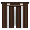 Abri de stockage pour jardin Marron 194x121x181 cm Acier