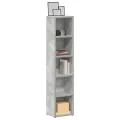 Armoires à CD 2 pcs Gris béton 21x16x93,5 cm Aggloméré