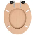 Siège de toilette MDF Couvercle à fermeture en douceur Bambou