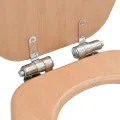 Siège de toilette MDF Couvercle à fermeture en douceur Bambou