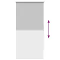 Store enrouleur occultant gris 60 x 120 cm