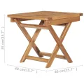 Chaise longue pliable avec table Bois de teck solide