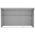 Abri de jardin mural Gris 118x288x178 cm Acier galvanisé